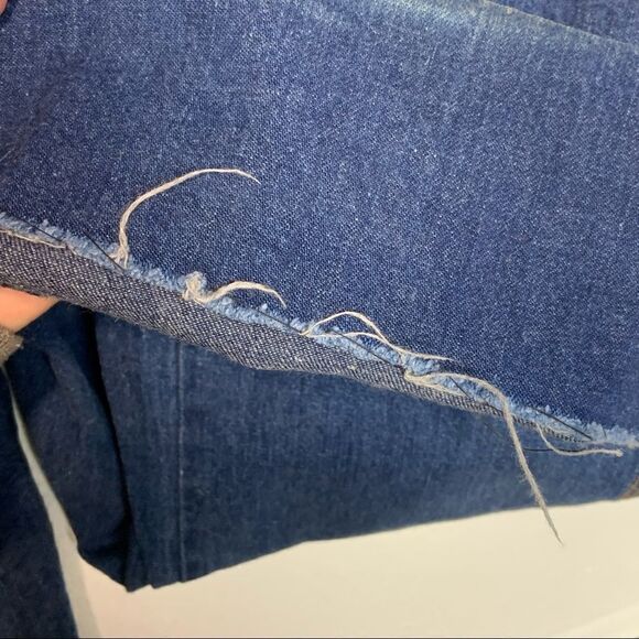 RARE Vintage 1970's Levi's Fashion Orange Tag Wide Leg Ultra Hi Rise Jeans - Picture 9 of 11